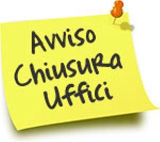 CHIUSURA UFFICI COMUNALI